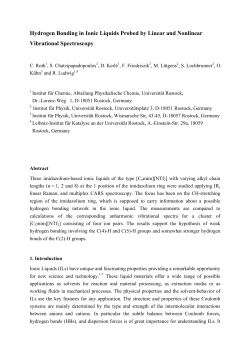 Hydrogen Bonding in Ionic Liquids Probed by Linear and Nonlinear