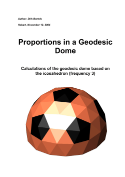 The Geodesic dome