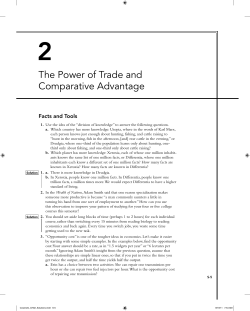 The Power of Trade and Comparative Advantage