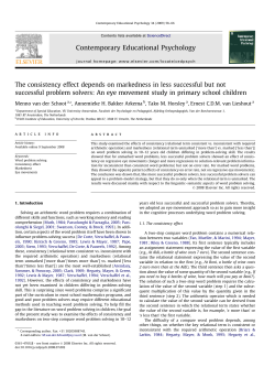 The consistency effect depends on markedness in less successful