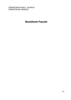 Muziekboek &ndash; Venlo/Blerick/Heerlen populair