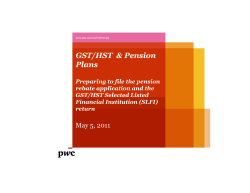 Preparing to file the pension rebate application and the