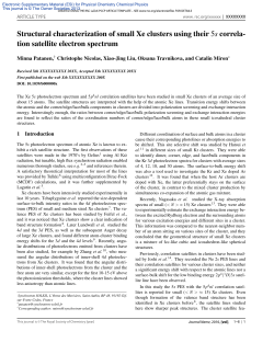 Structural characterization of small Xe clusters using their 5s correla