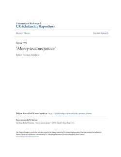 Mercy seasons justice - UR Scholarship Repository