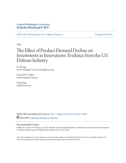 The Effect of Product Demand Decline on Investments in Innovations