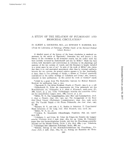 A STUDY OF THE RELATION OF PULMONARY AND