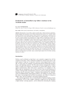 fallow rotations - World Agroforestry Centre