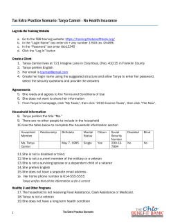 Tax Extra Practice Scenario: Tanya Camiel