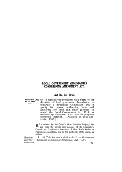 LOCAL GOVERNMENT (BOUNDARIES COMMISSION)