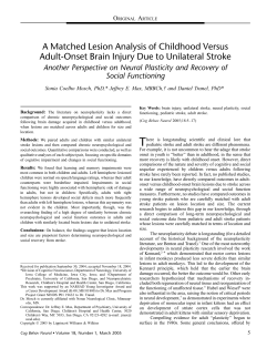 A Matched Lesion Analysis of Childhood Versus Adult