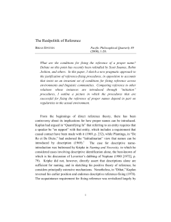 The Realpolitik of Reference