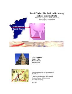 Tamil Nadu: The Path to Becoming India`s Leading State