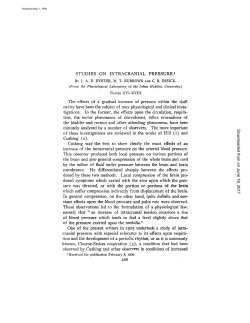 STUDIES ON INTRACRANIAL PRESSURE.` The effects of a gradual