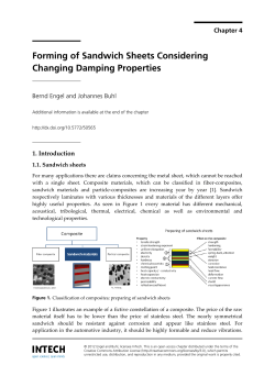 Forming of Sandwich Sheets Considering Changing