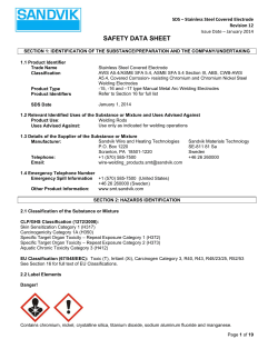 SS Covered Electrode SDSR1