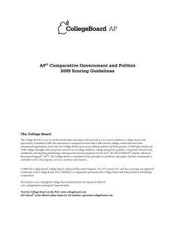 Scoring Guidelines - AP Central