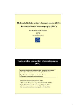 Hydrophobic Interaction Chromatography (HIC) Reversed