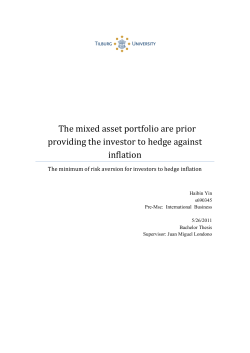 The mixed asset portfolio are prior providing the