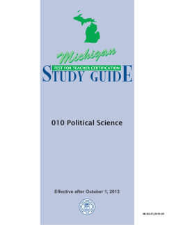 Political Science - Michigan Test for Teacher Certification