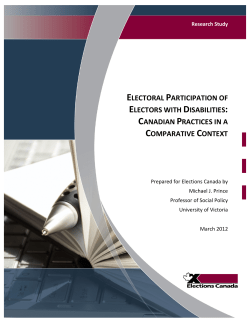 electoral participation of electors with disabilities