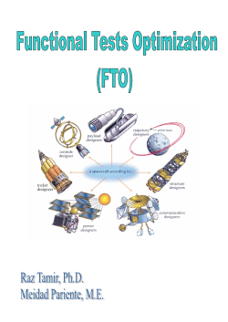 2 The Functional Tests Optimization (FTO) Approach