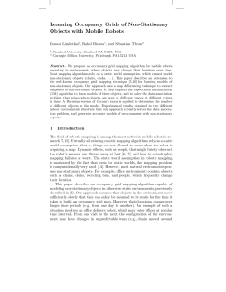 Learning occupancy grids of non-stationary objects