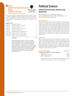 Political Science - Southwestern College