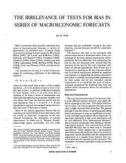 The Irrelevance of Tests for Bias in Series of Macroeconomic