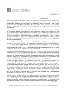 Long-Wave Economic Theory | 1995 Q2