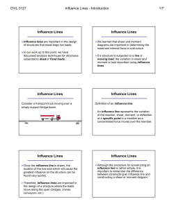 Influence Lines