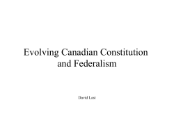 Presentation on constitution and federalism