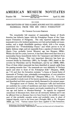 american museum novitates - AMNH Library Digital Repository