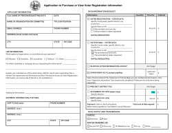 Application to Purchase or View Voter Registration Information