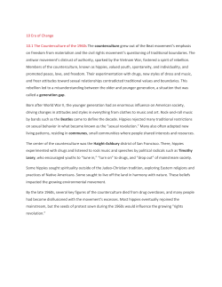 10.1 The Counterculture of the 1960s