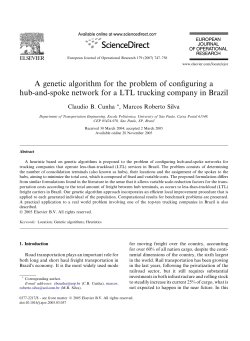 A genetic algorithm for the problem of configuring a hub-and