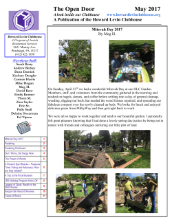 here to a PDF version of our latest newsletter