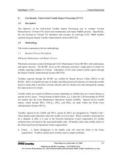 Test Results - Pennsylvania Public Utility Commission