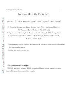 Isochores Merit the Prefix`Iso`