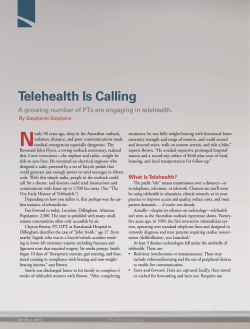 Telehealth Is Calling