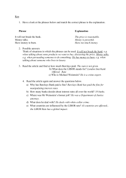 Key 1. Have a look at the phrases below and match the correct