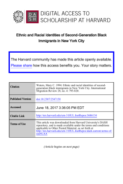 Ethnic and Racial Identities of Second