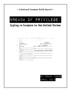 Breach of Privilege - National Police Accountability Project