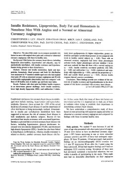Insuline resistance, lipoproteins, body fat and hemostasis in