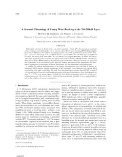 A Seasonal Climatology of Rossby Wave Breaking in the 320&ndash;2000