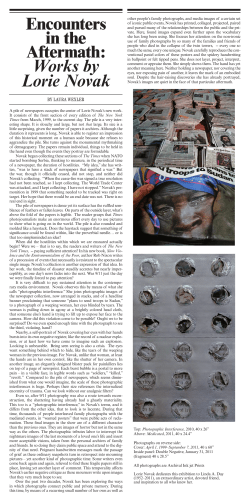 Essay by Laura Wexler