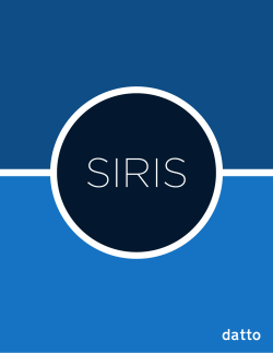 SIRIS Product Brochure