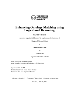 Enhancing Ontology Matching using Logic