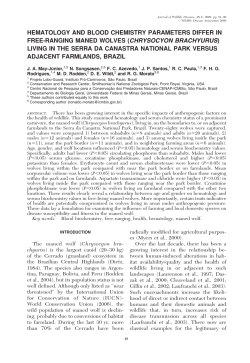 hematology and blood chemistry parameters differ in free