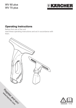 K&auml;rcher Window Vac Manual