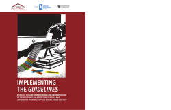 implementing the guidelines - Global Coalition to Protect Education